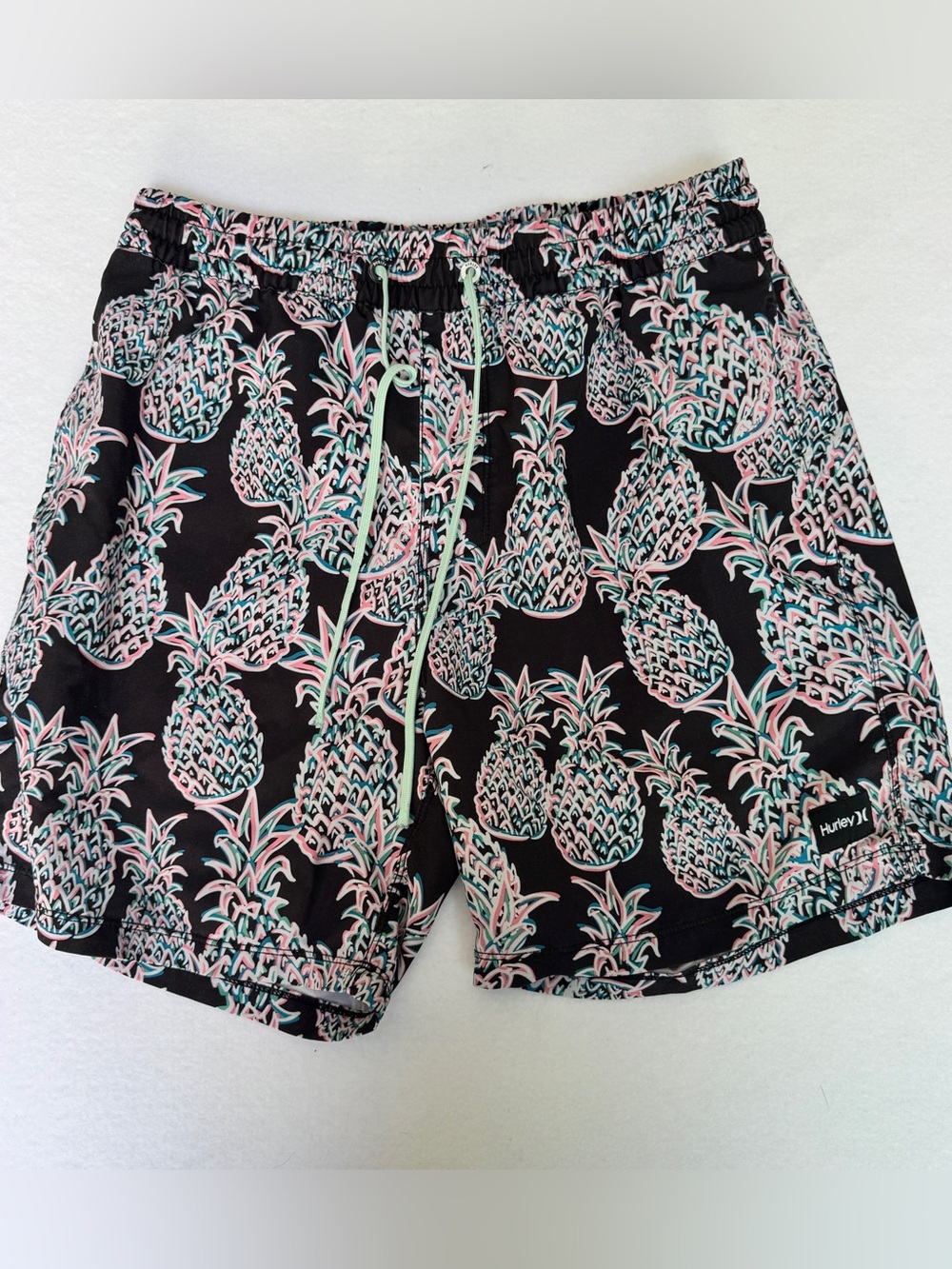 Hurley Mens Cannonball 17” Volley Hybrid Board Swim Shorts Tropical Medium
